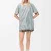Active T-shirt in technical jersey Beige/Blue Active T-shirt in technical jersey Beige/Blue