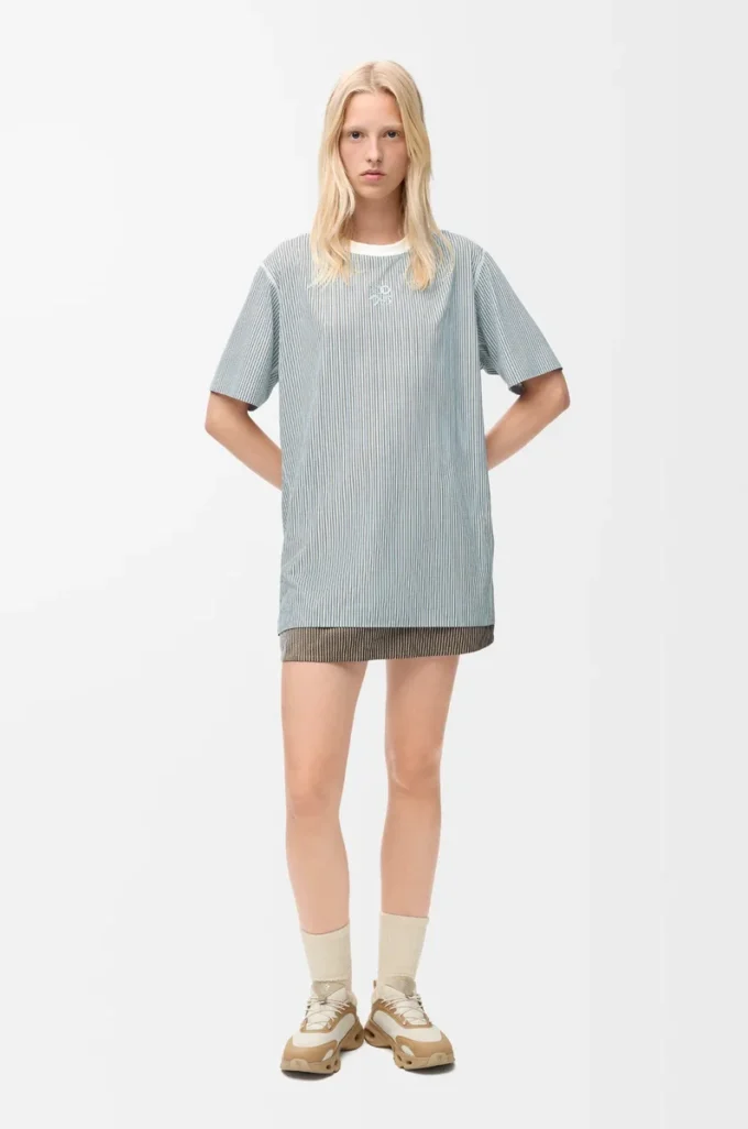 Active T-shirt in technical jersey Beige/Blue Active T-shirt in technical jersey Beige/Blue
