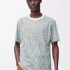 Active T-shirt in technical jersey Beige/Blue Active T-shirt in technical jersey Beige/Blue
