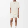 Active T-shirt in technical jersey Ivory