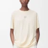 Active T-shirt in technical jersey Ivory