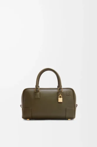 Amazona 23 bag in nappa calfskin Dark Khaki