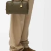 Amazona 23 bag in nappa calfskin Dark Khaki Amazona 23 bag in nappa calfskin Dark Khaki