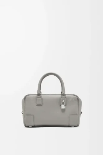 Amazona 23 bag in soft grained calfskin Pearl Grey