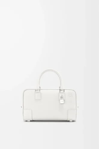 Amazona 23 bag in soft grained calfskin Soft White
