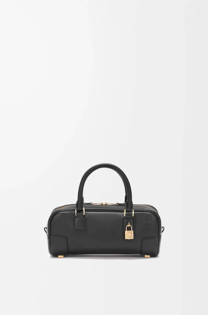 Amazona 23 cropped bag in nappa calfskin Black Amazona 23 cropped bag in nappa calfskin Black