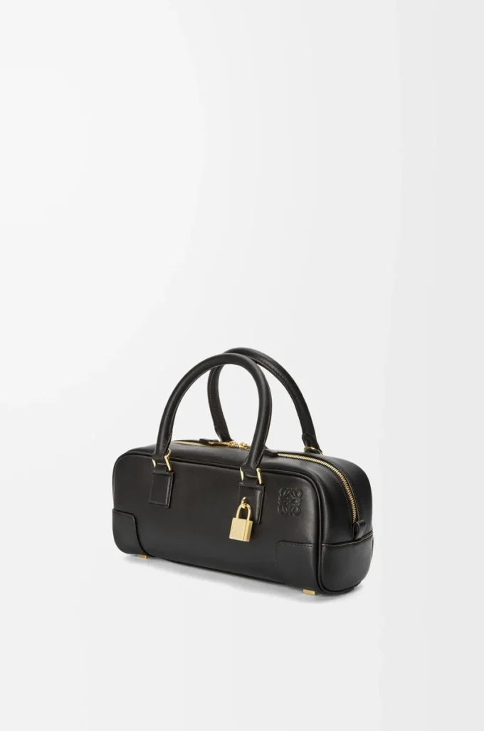 Amazona 23 cropped bag in nappa calfskin Black Amazona 23 cropped bag in nappa calfskin Black