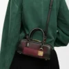 Amazona 23 cropped bag in nappa calfskin Black/Burgundy Amazona 23 cropped bag in nappa calfskin Black/Burgundy