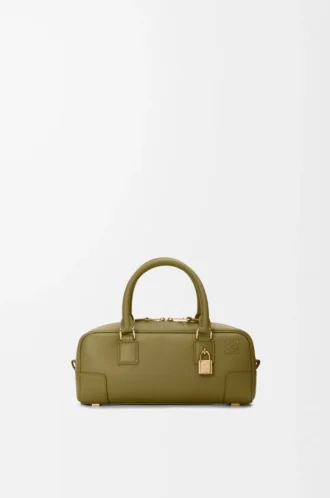 Amazona 23 cropped bag in nappa calfskin Olive