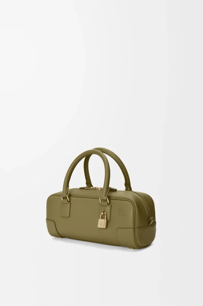 Amazona 23 cropped bag in nappa calfskin Olive Amazona 23 cropped bag in nappa calfskin Olive