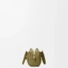 Amazona 23 cropped bag in nappa calfskin Olive Amazona 23 cropped bag in nappa calfskin Olive