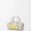 Amazona 23 cropped bag in nappa calfskin Pale Grey/Light Citrine Amazona 23 cropped bag in nappa calfskin Pale Grey/Light Citrine