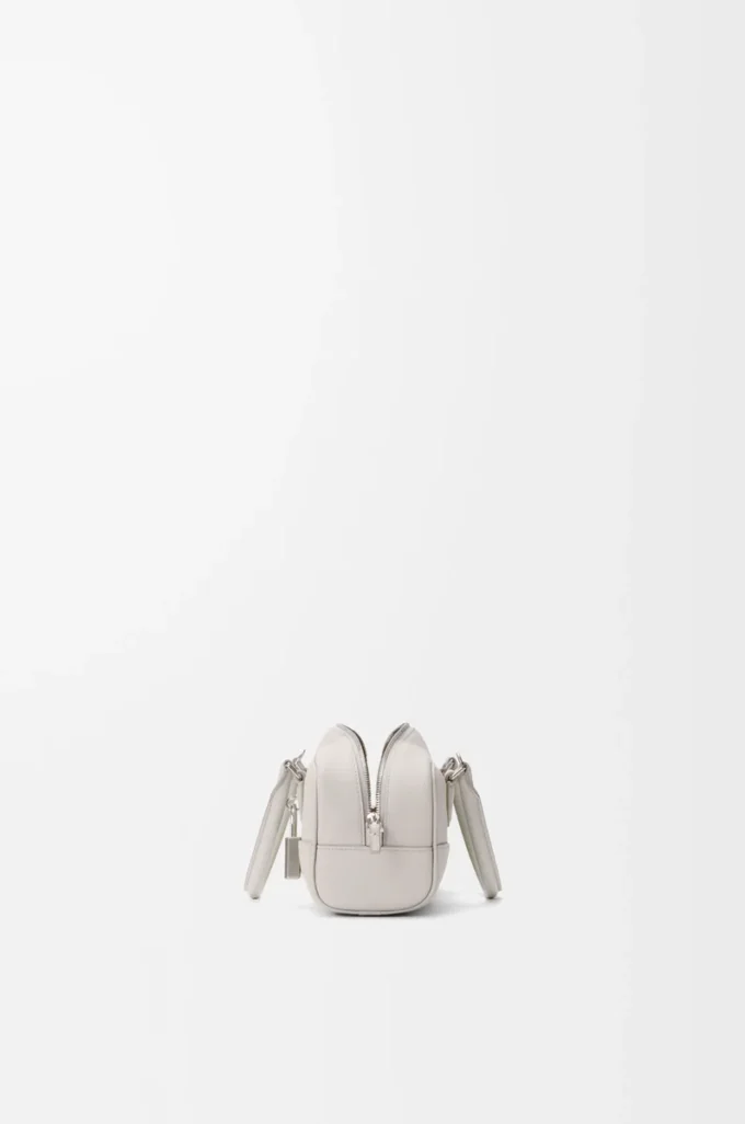 Amazona 23 cropped bag in nappa calfskin Pale Grey/Light Citrine Amazona 23 cropped bag in nappa calfskin Pale Grey/Light Citrine