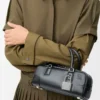Amazona 23 cropped bag in shiny calfskin Black Amazona 23 cropped bag in shiny calfskin Black