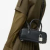 Amazona 23 cropped bag in shiny calfskin Black Amazona 23 cropped bag in shiny calfskin Black