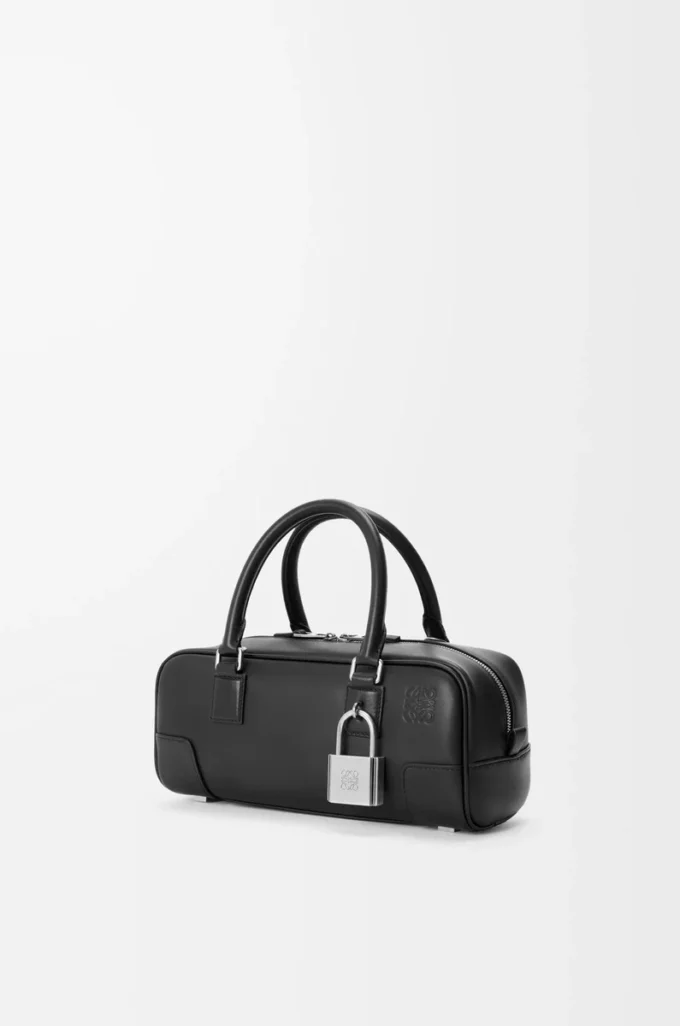 Amazona 23 cropped bag in shiny calfskin Black Amazona 23 cropped bag in shiny calfskin Black