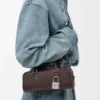 Amazona 23 cropped bag in shiny calfskin Dark Chestnut Amazona 23 cropped bag in shiny calfskin Dark Chestnut