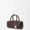 Amazona 23 cropped bag in shiny calfskin Dark Chestnut Amazona 23 cropped bag in shiny calfskin Dark Chestnut