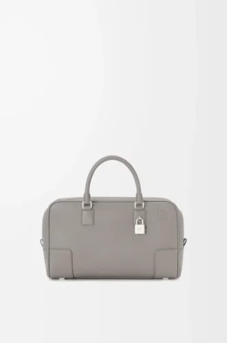 Amazona 28 bag in soft grained calfskin Pearl Grey