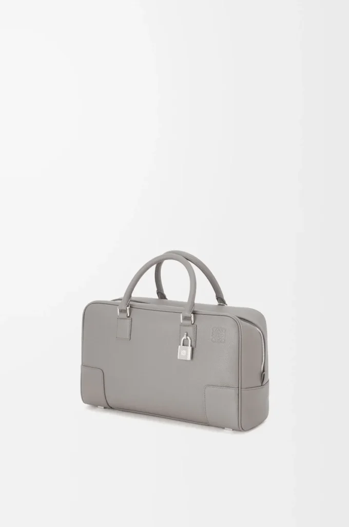 Amazona 28 bag in soft grained calfskin Pearl Grey Amazona 28 bag in soft grained calfskin Pearl Grey