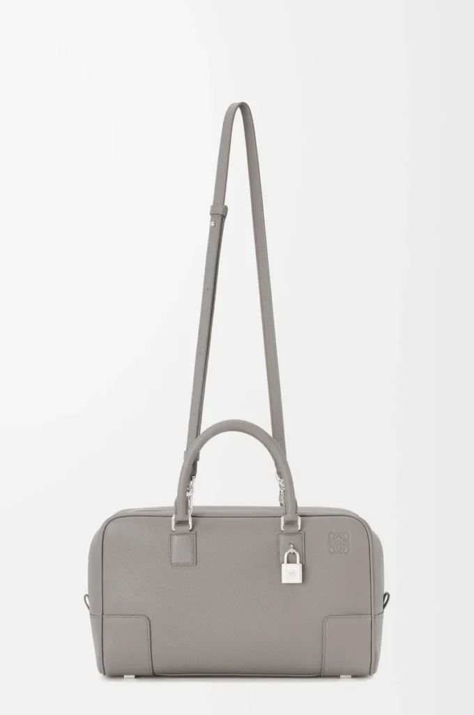 Amazona 28 bag in soft grained calfskin Pearl Grey Amazona 28 bag in soft grained calfskin Pearl Grey