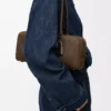 Amazona 31 cropped bag in grained nubuck Tundra Amazona 31 cropped bag in grained nubuck Tundra