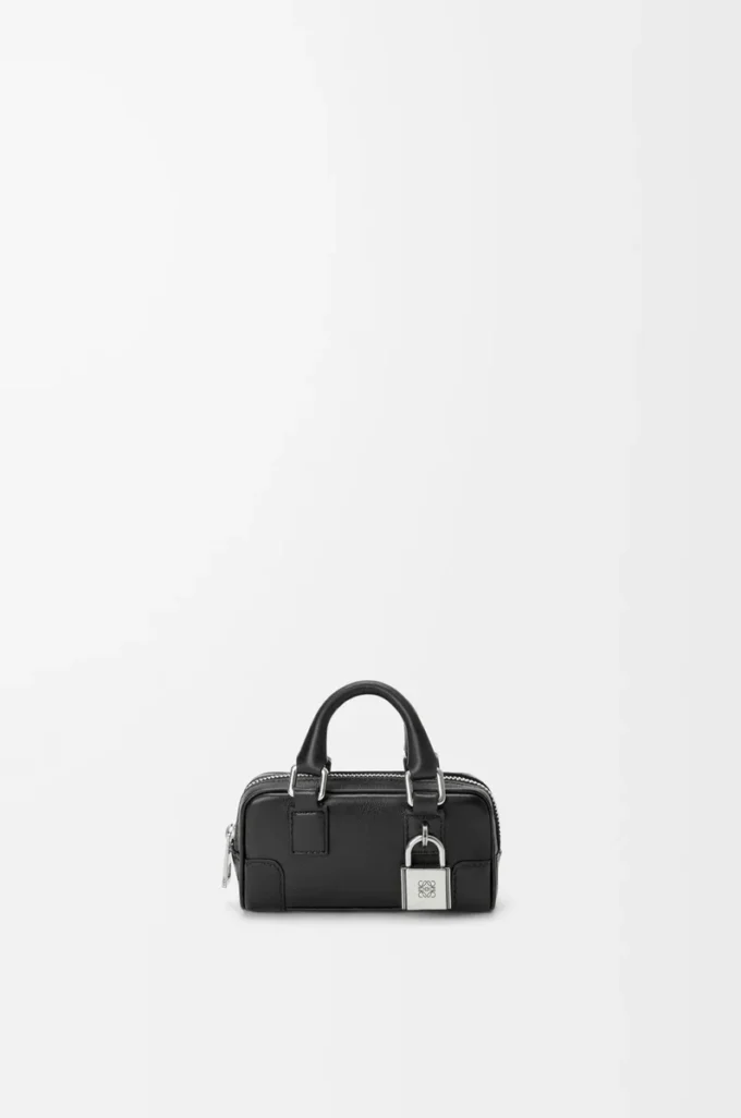 Amazona Nano in shiny calfskin Black Amazona Nano in shiny calfskin Black