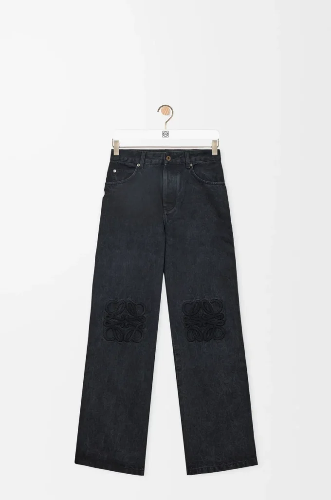 Anagram baggy jeans in denim Black Anagram baggy jeans in denim Black
