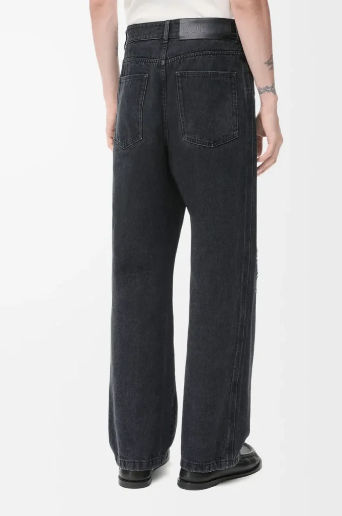 Anagram baggy jeans in denim Black Anagram baggy jeans in denim Black