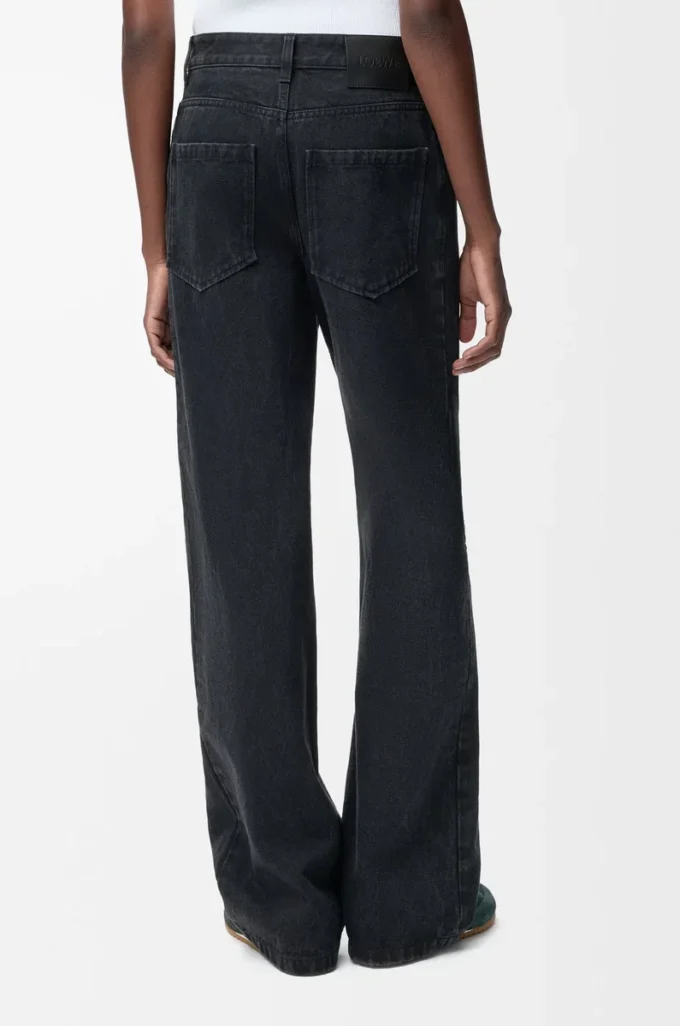 Anagram baggy jeans in denim Black Anagram baggy jeans in denim Black