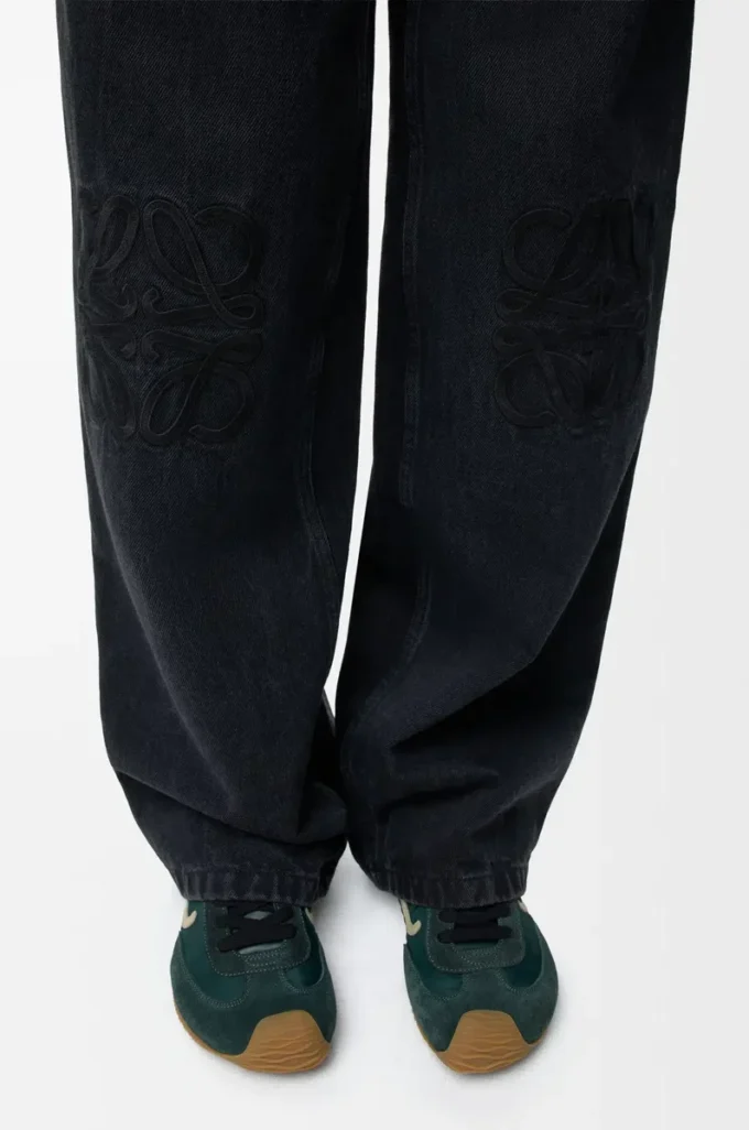 Anagram baggy jeans in denim Black Anagram baggy jeans in denim Black