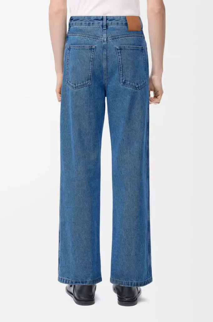 Anagram baggy jeans in denim Mid Blue Denim Anagram baggy jeans in denim Mid Blue Denim