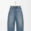 Anagram barrel jeans in denim Washed Denim Anagram barrel jeans in denim Washed Denim