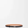 Anagram belt in pebble grain calfskin Black/Palladium Anagram belt in pebble grain calfskin Black/Palladium