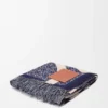 Anagram blanket in wool Navy Blue Anagram blanket in wool Navy Blue