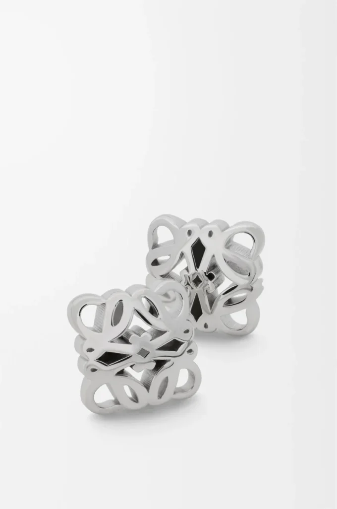 Anagram Bombé earrings in sterling silver Silver Anagram Bombé earrings in sterling silver Silver