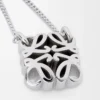Anagram Bombé necklace in sterling silver Silver Anagram Bombé necklace in sterling silver Silver
