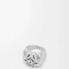 Anagram Bombé signet ring in sterling silver Silver Anagram Bombé signet ring in sterling silver Silver