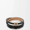 Anagram Bombé twist bracelet in calfskin Black Anagram Bombé twist bracelet in calfskin Black