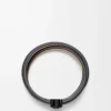 Anagram Bombé twist bracelet in calfskin Black Anagram Bombé twist bracelet in calfskin Black