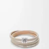Anagram Bombé twist bracelet in calfskin Corda Anagram Bombé twist bracelet in calfskin Corda