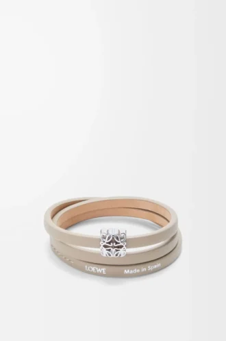 Anagram Bombé twist bracelet in calfskin Corda