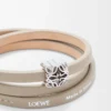 Anagram Bombé twist bracelet in calfskin Corda Anagram Bombé twist bracelet in calfskin Corda