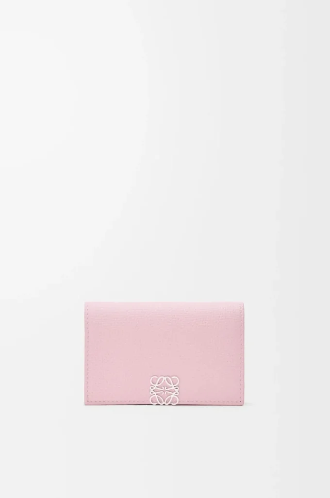 Anagram business cardholder in pebble grained calfskin Blossom Anagram business cardholder in pebble grained calfskin Blossom
