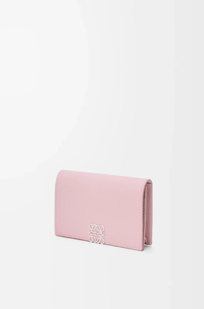 Anagram business cardholder in pebble grained calfskin Blossom Anagram business cardholder in pebble grained calfskin Blossom