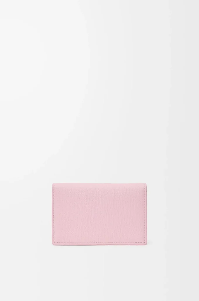 Anagram business cardholder in pebble grained calfskin Blossom Anagram business cardholder in pebble grained calfskin Blossom
