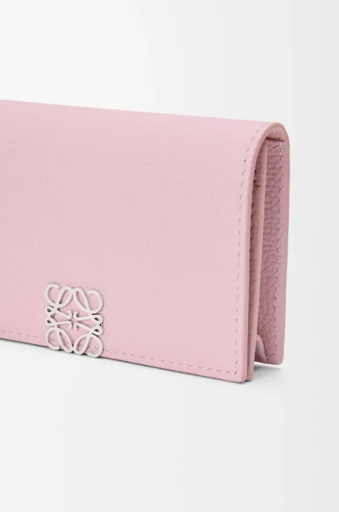 Anagram business cardholder in pebble grained calfskin Blossom Anagram business cardholder in pebble grained calfskin Blossom