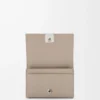 Anagram business cardholder in pebble grained calfskin Clay Anagram business cardholder in pebble grained calfskin Clay