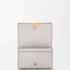 Anagram business cardholder in pebble grained calfskin Light Ghost Grey Anagram business cardholder in pebble grained calfskin Light Ghost Grey