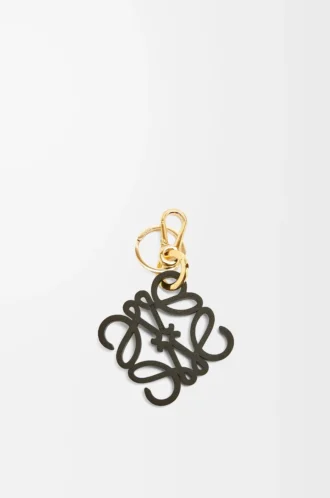 Anagram charm in calfskin Yellow/Gold